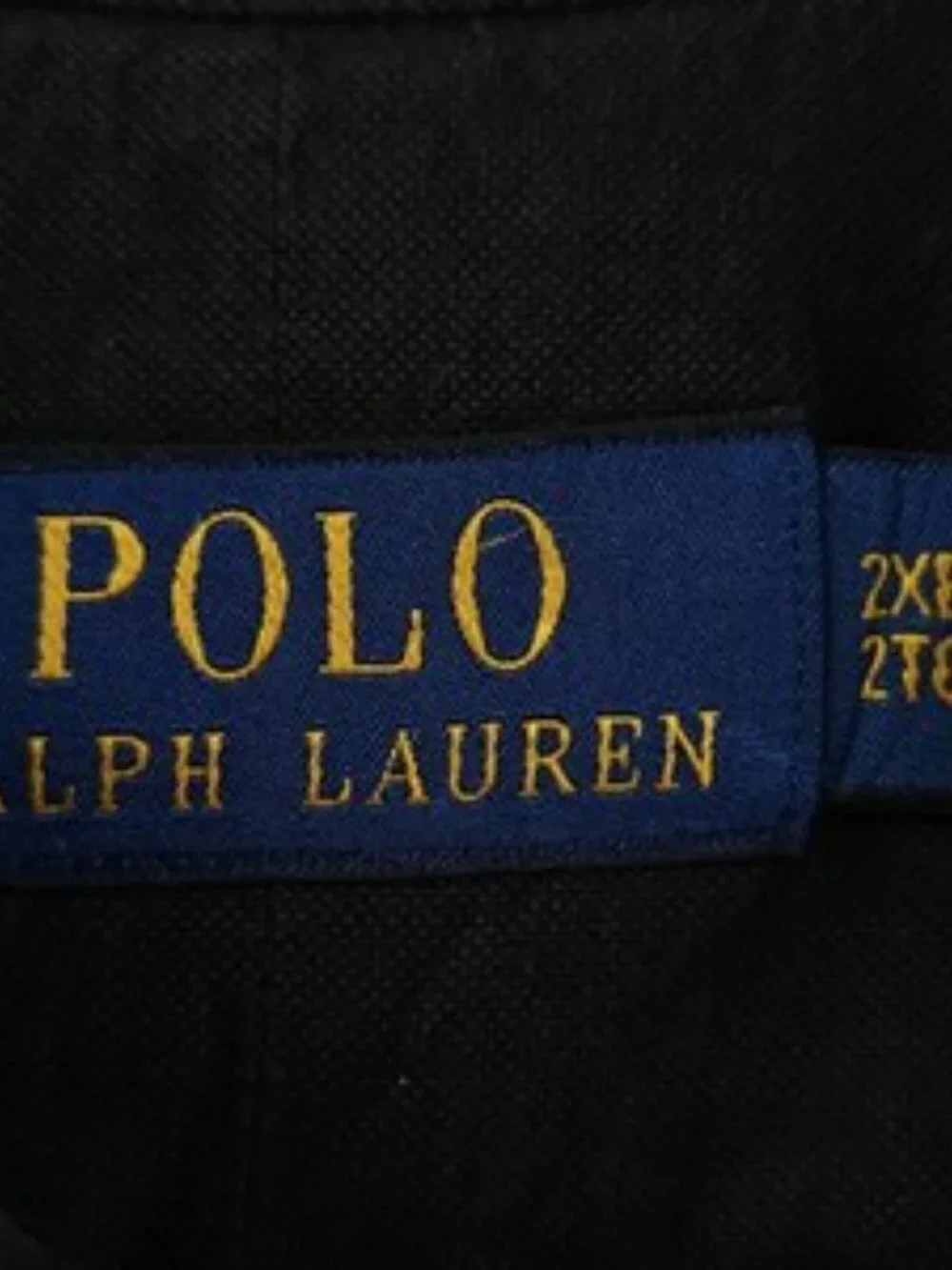 Polo Ralph Lauren 2XL Polo Ralph Lauren Logo Short Sleeve Button-Down Men Black